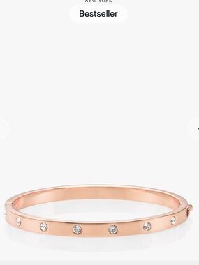 Kate Spade New York In Stone Hinged Bangle/ Rose Gold NEW!